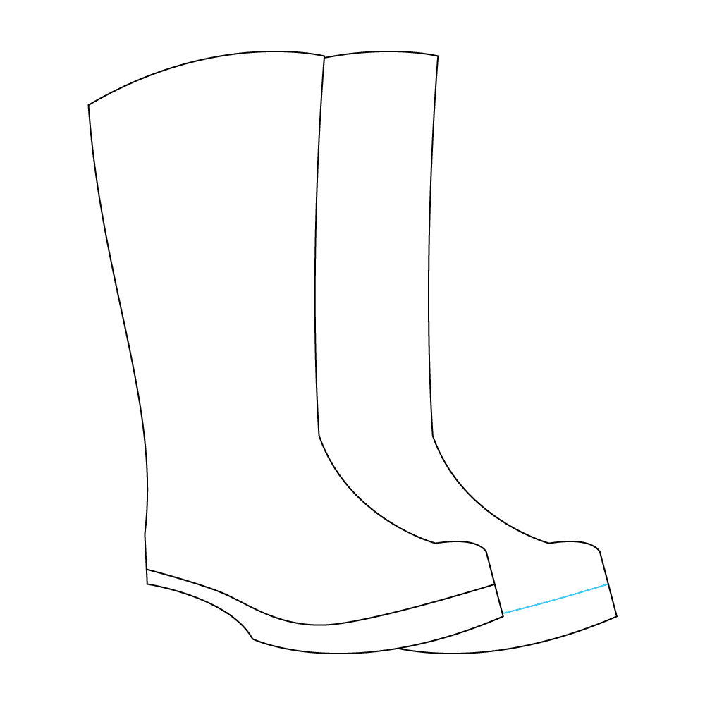How to Draw Rain Boots Step by Step Step  6