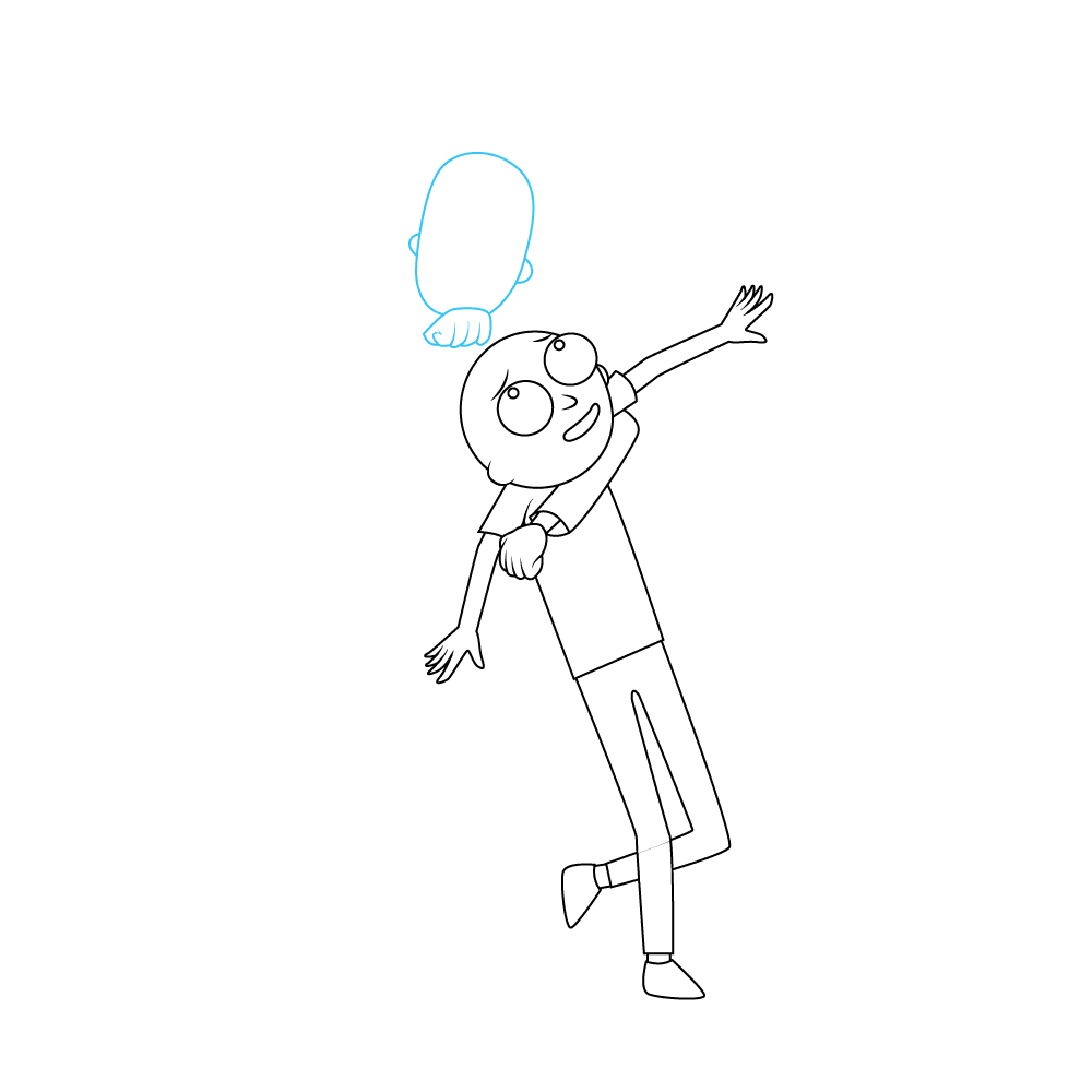 How to Draw Rick And Morty Step by Step Step  6
