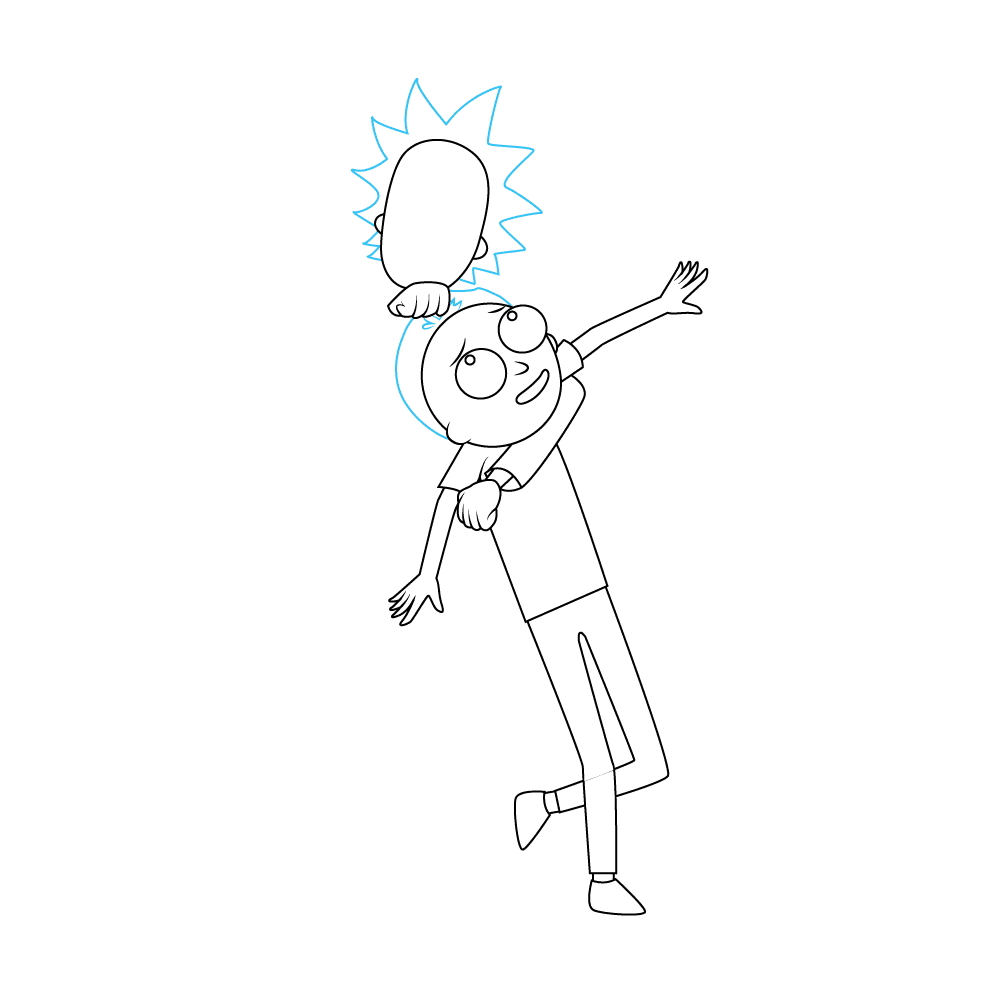 How to Draw Rick And Morty Step by Step Step  7