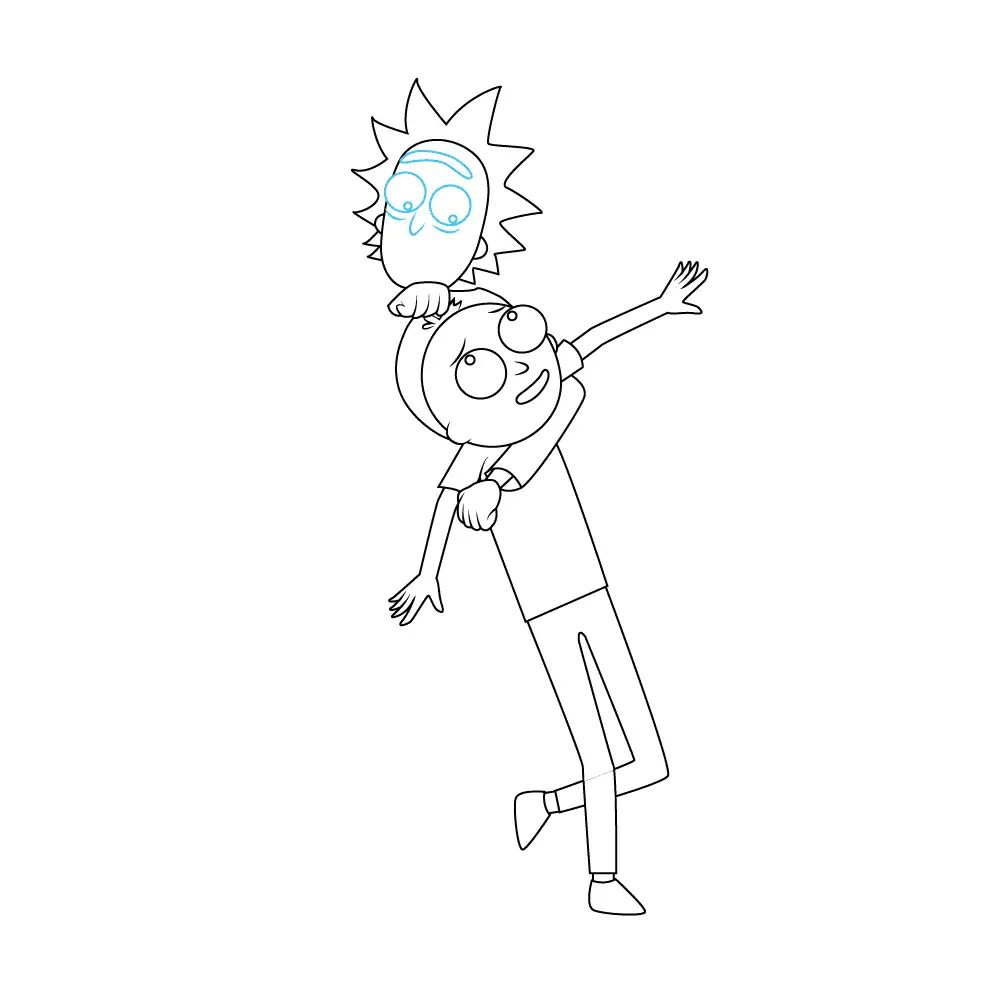 How to Draw Rick And Morty Step by Step Step  8