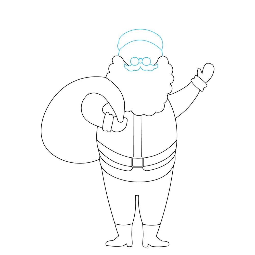 How to Draw Santa Claus Step by Step Step  8