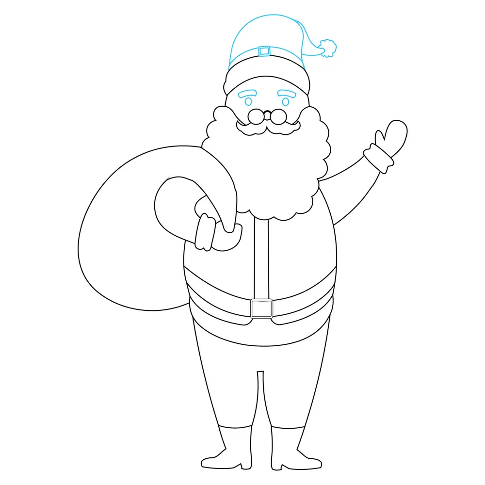 How to Draw Santa Step by Step Drawing