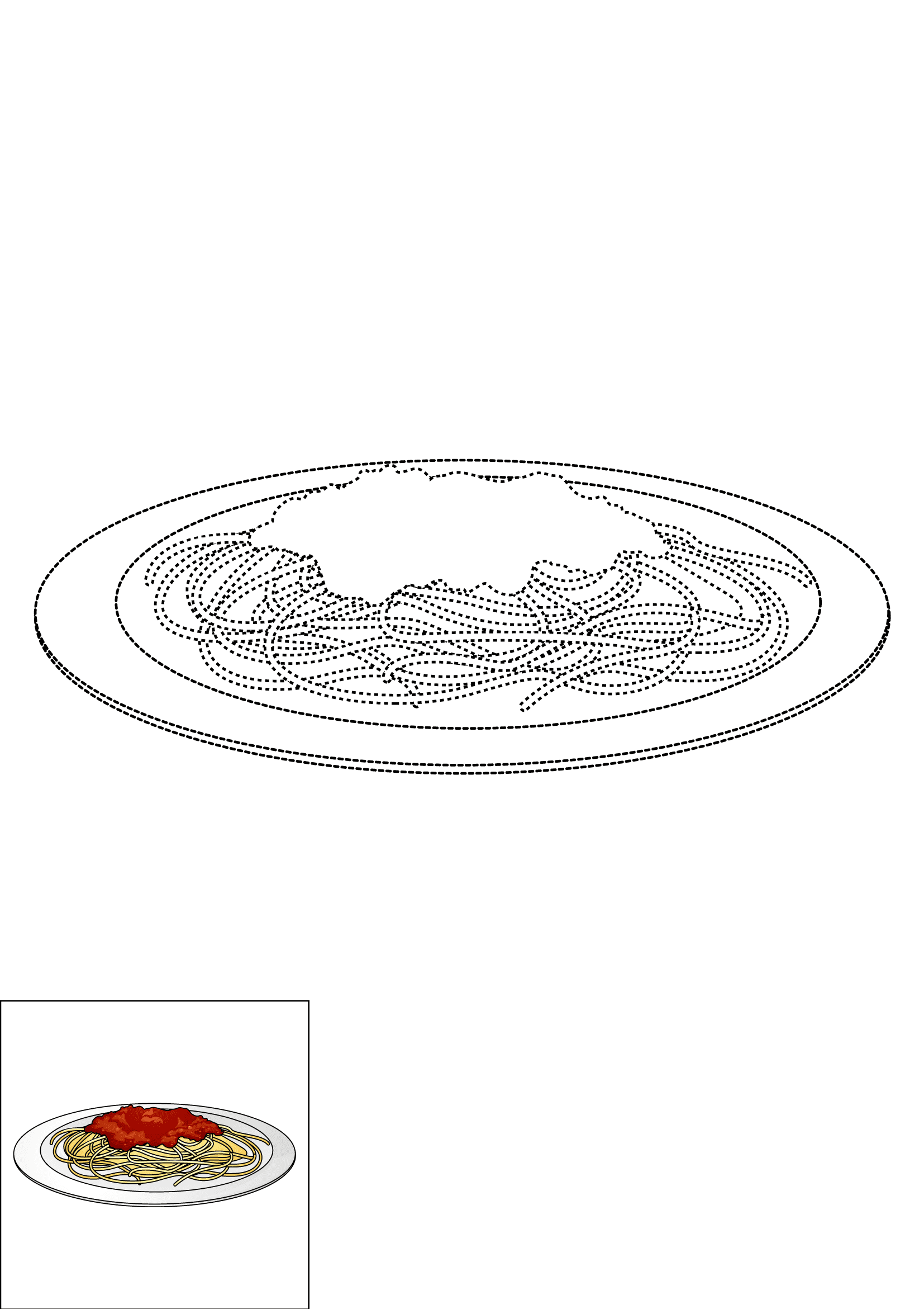 How to Draw Spaghetti Step by Step Printable Dotted