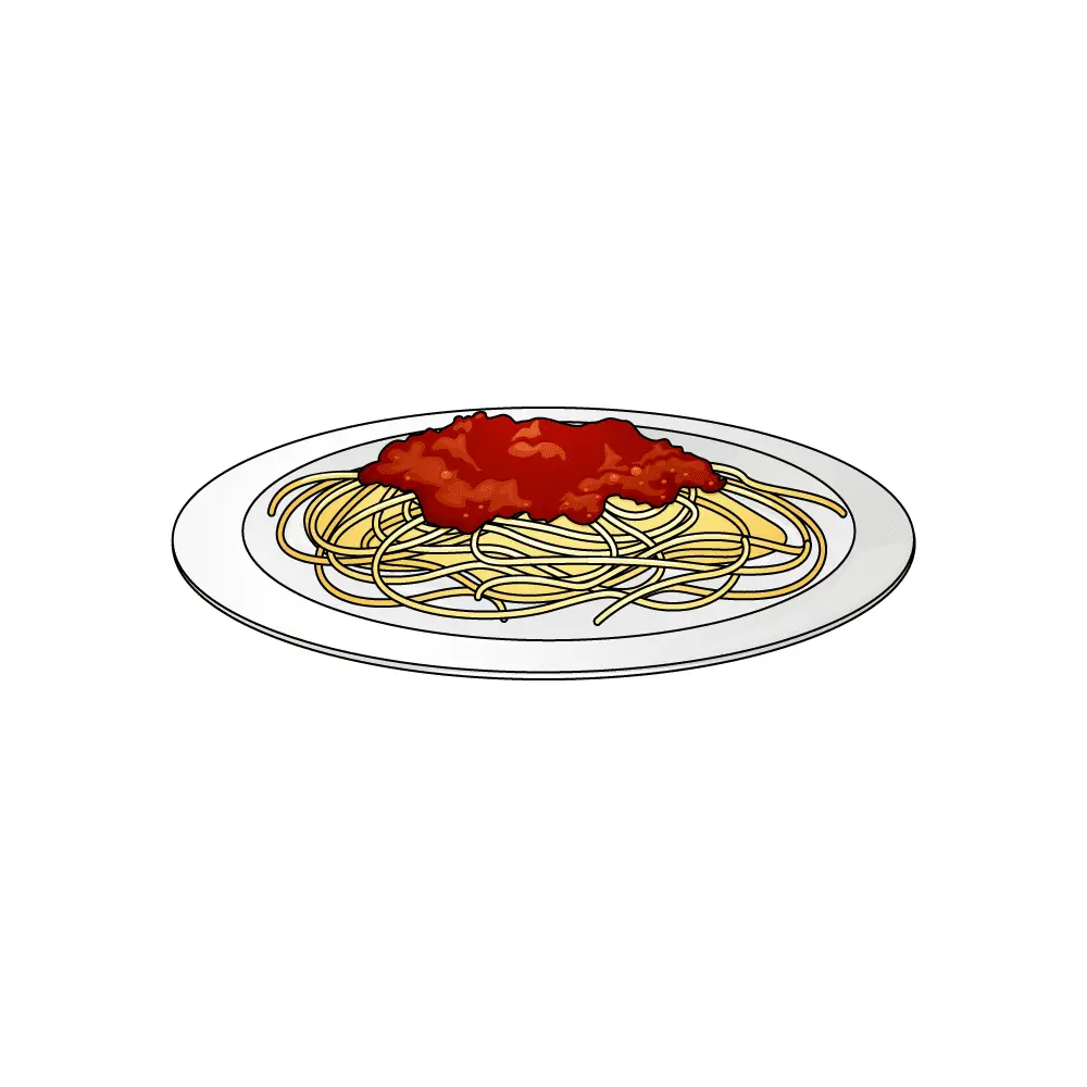 How to Draw Spaghetti Step by Step Step  10