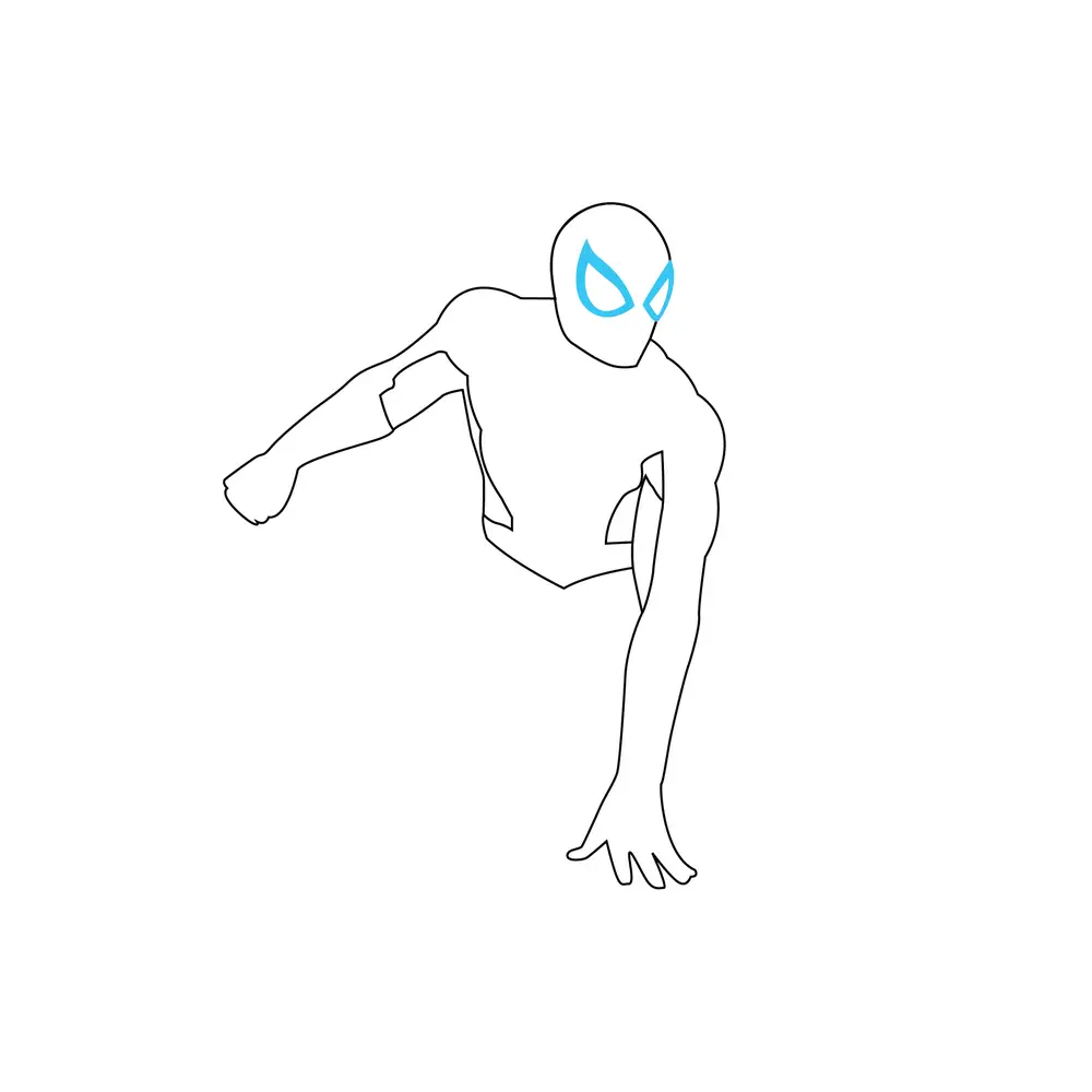 How to Draw Spider Man Step by Step Step  4