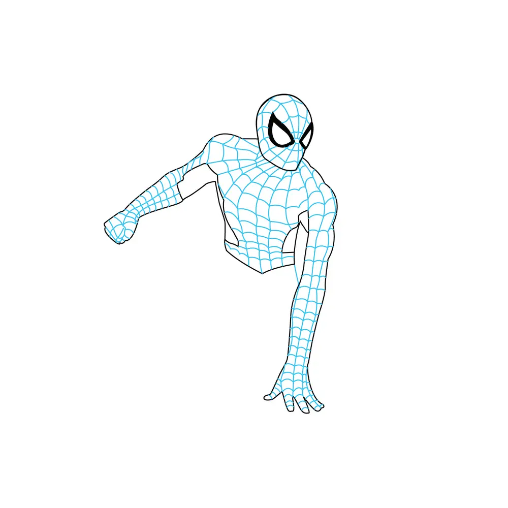How to Draw Spider Man Step by Step Step  5
