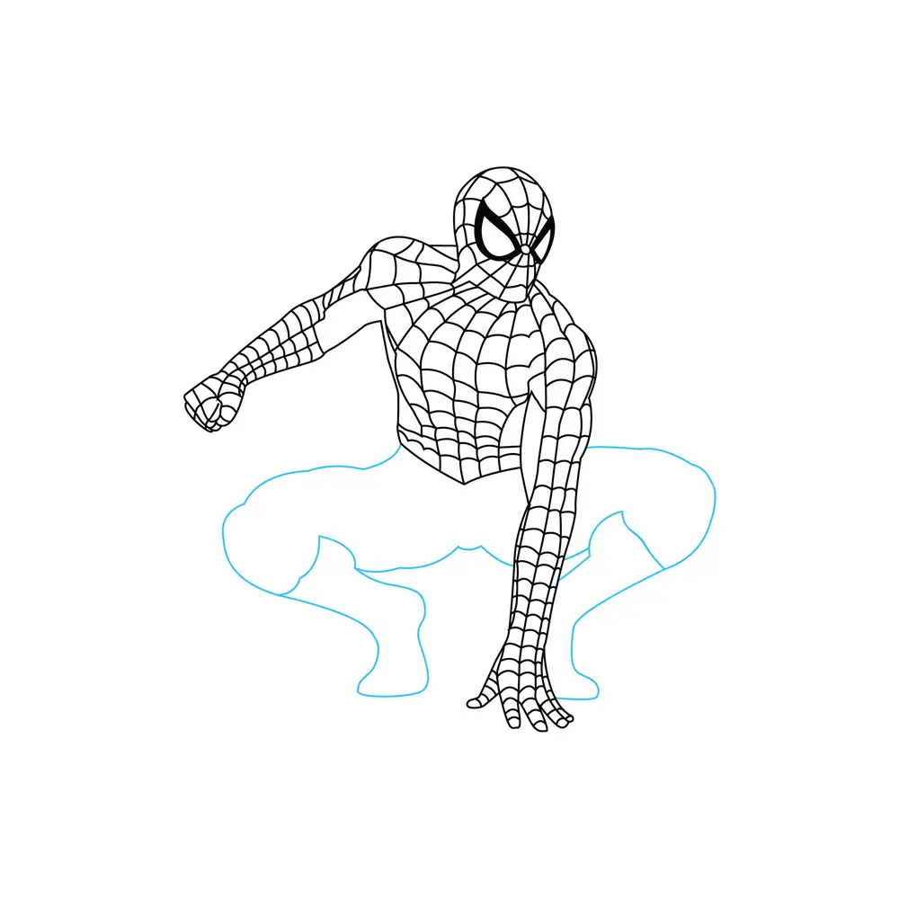 How to Draw Spider Man Step by Step Step  6