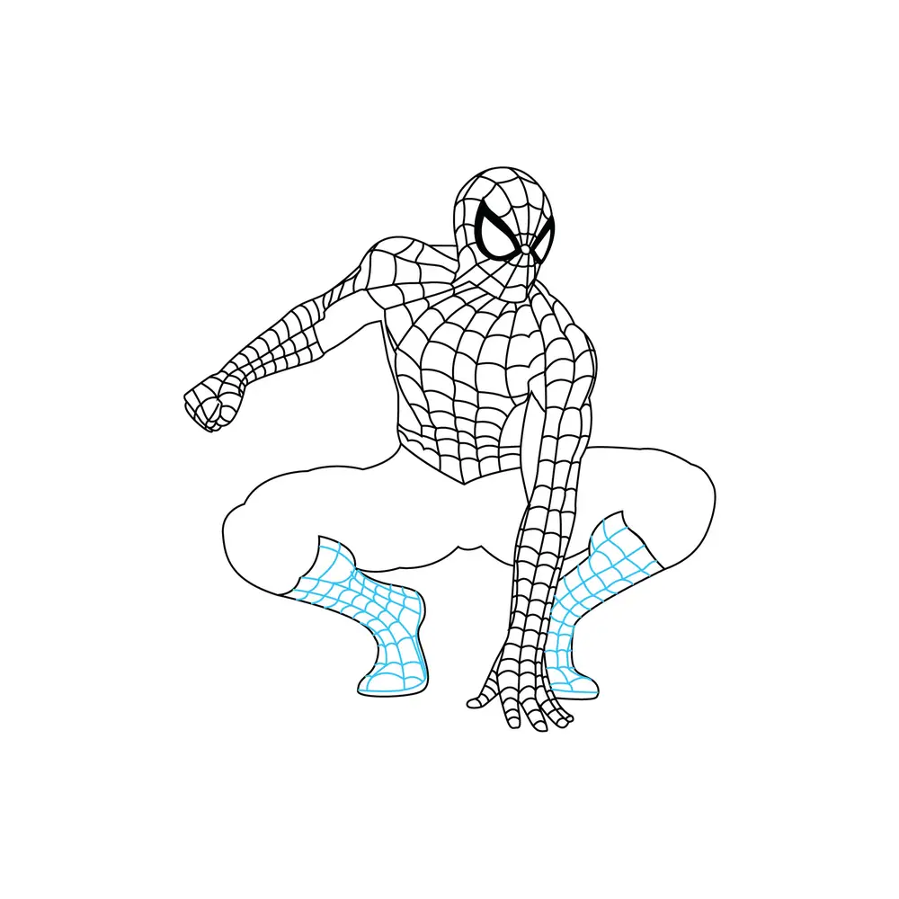 How to Draw Spider Man Step by Step Step  7