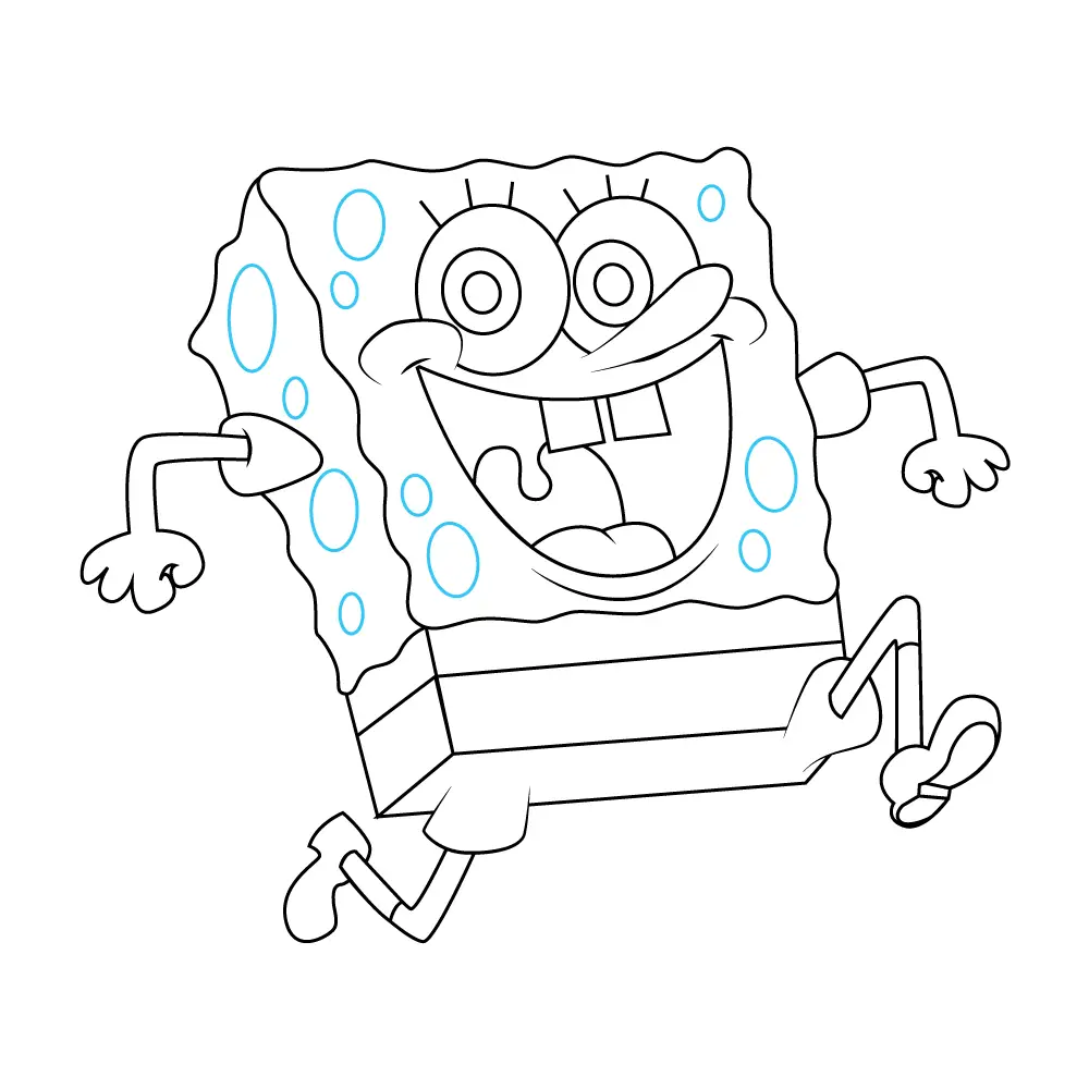 How to Draw Spongebob Step by Step Step  10