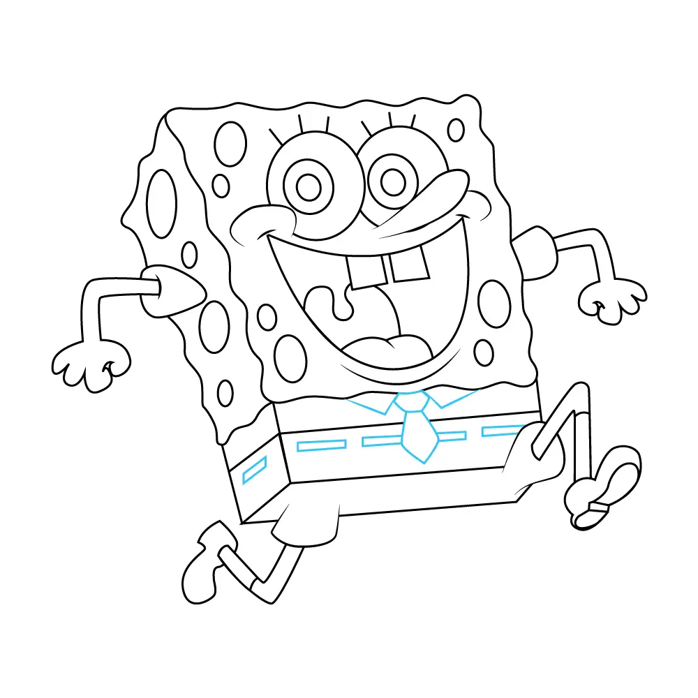 How to Draw Spongebob Step by Step Step  11