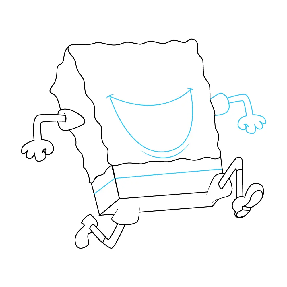 How to Draw Spongebob Step by Step Step  6