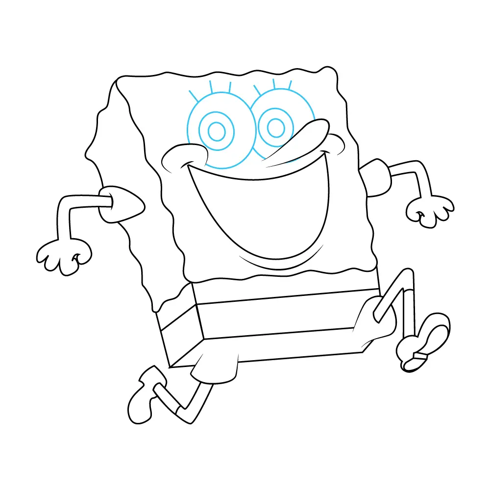 How to Draw Spongebob Step by Step Step  8