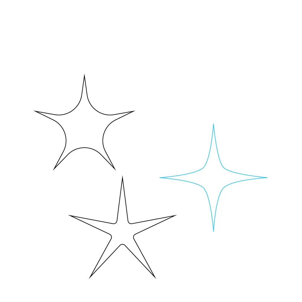 How to Draw Stars Step by Step Step  3