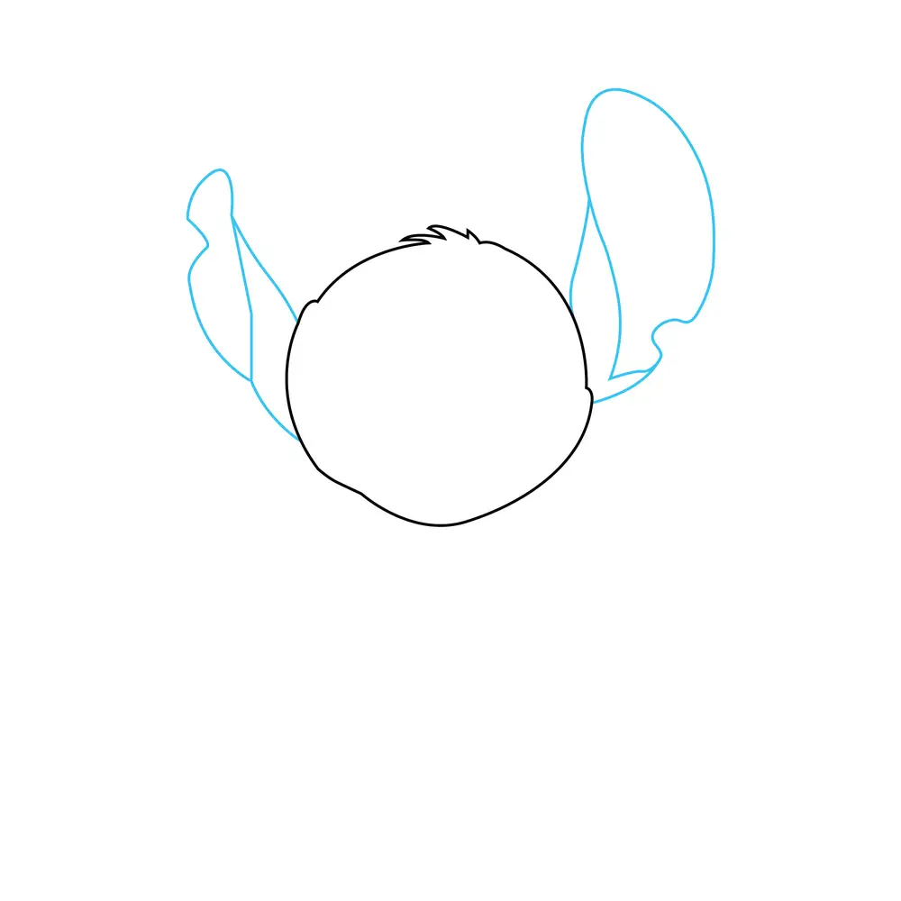 How to Draw Stitch Step by Step Step  2