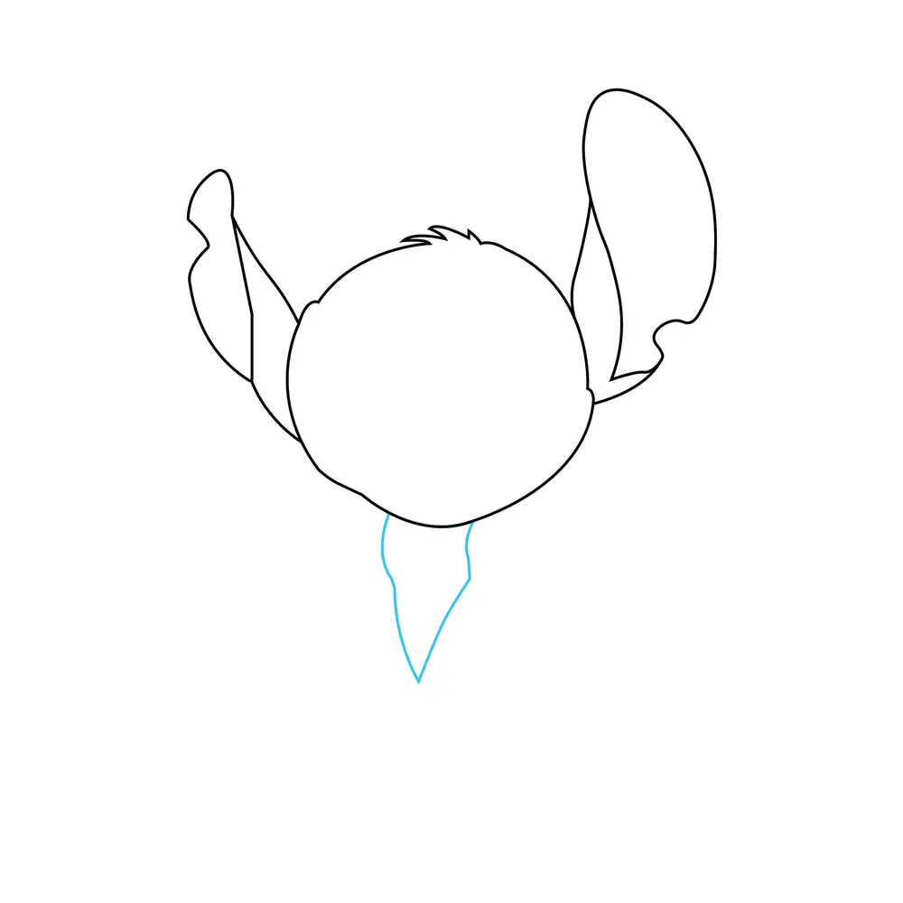 How to Draw Stitch Step by Step Step  3