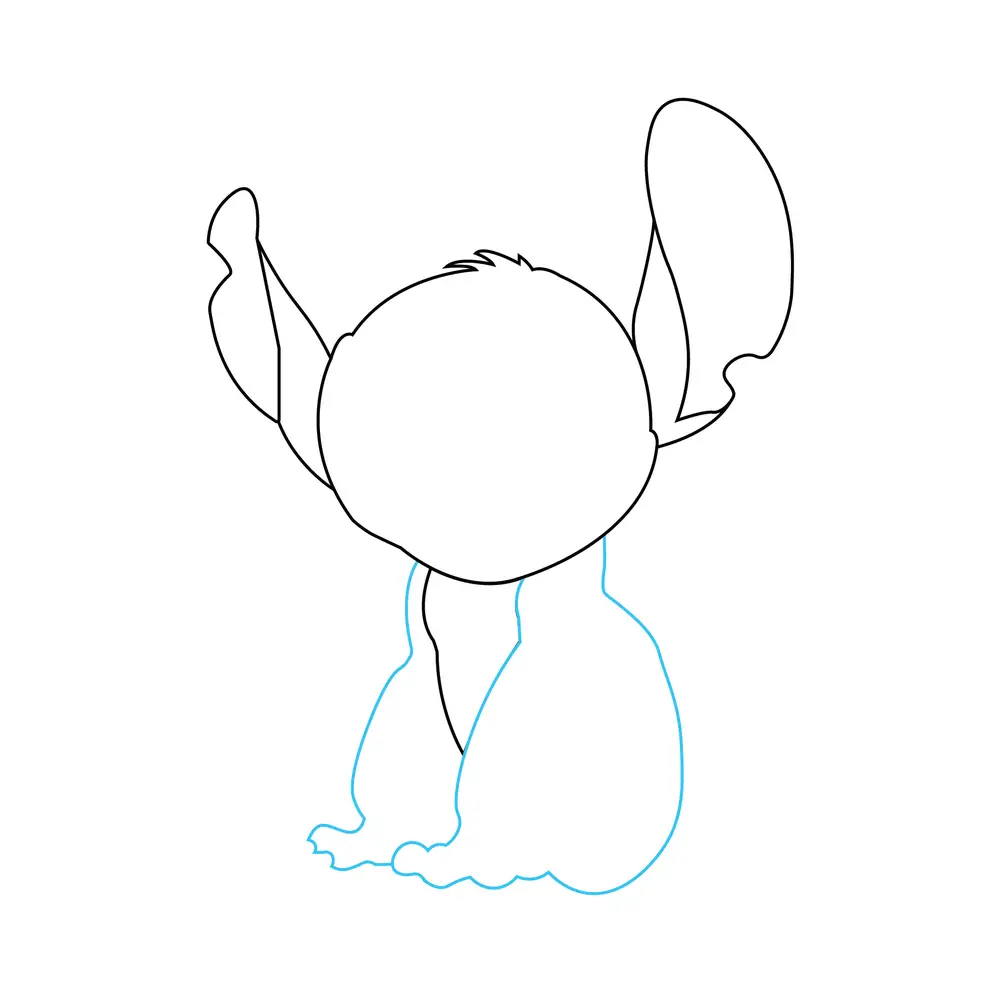 How to Draw Stitch Step by Step Step  4