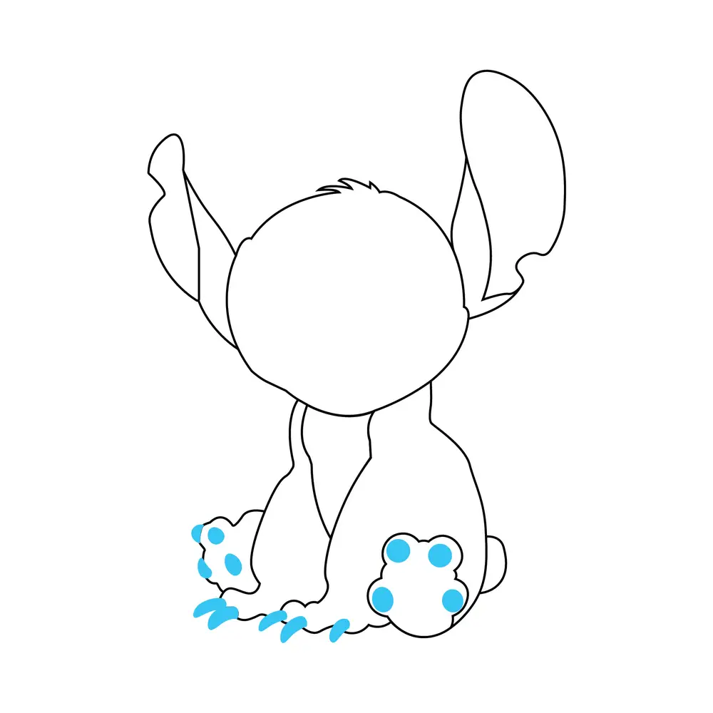 How to Draw Stitch Step by Step Step  6