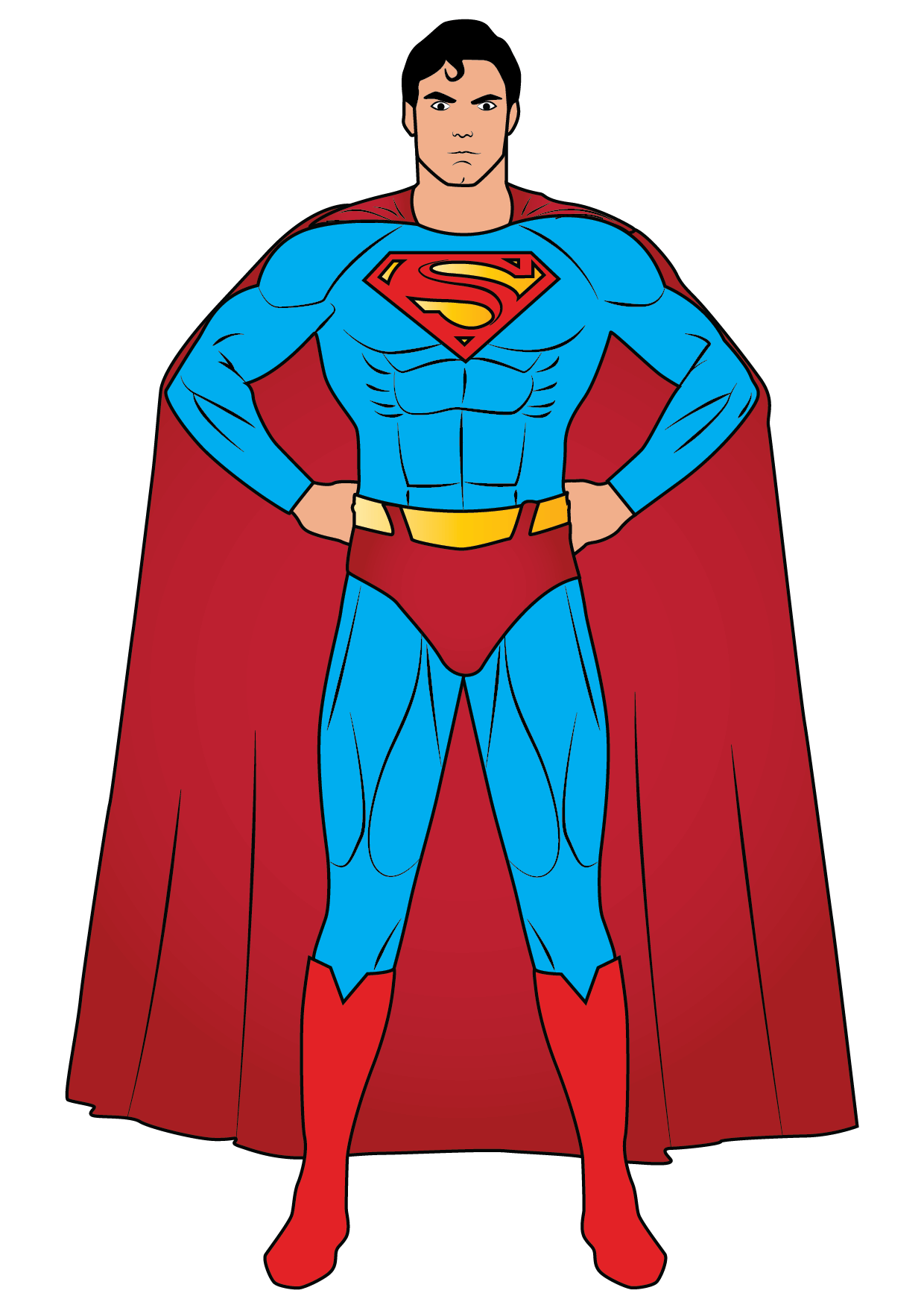 How to Draw Superman Step by Step Printable