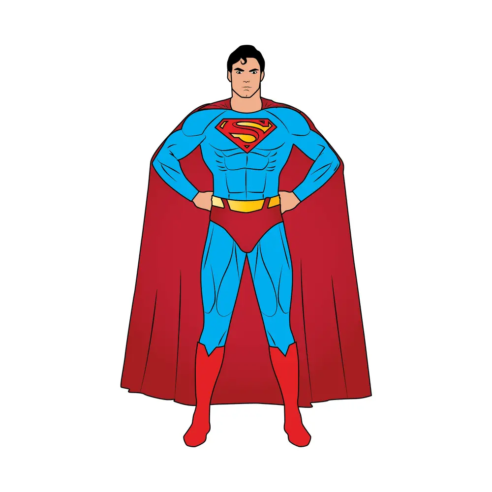 How to Draw Superman Step by Step Step  11