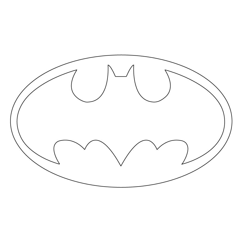 How to Draw The Batman Logo Step by Step Step  10