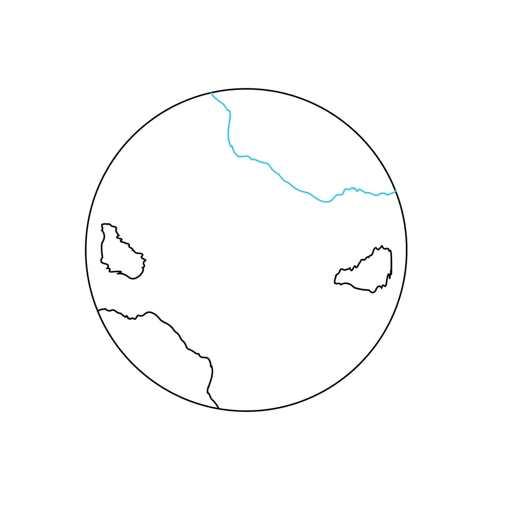How to Draw The Earth Step by Step Step  4