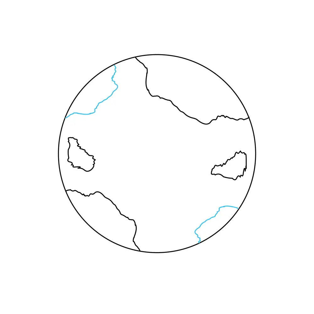 How to Draw The Earth Step by Step Step  5
