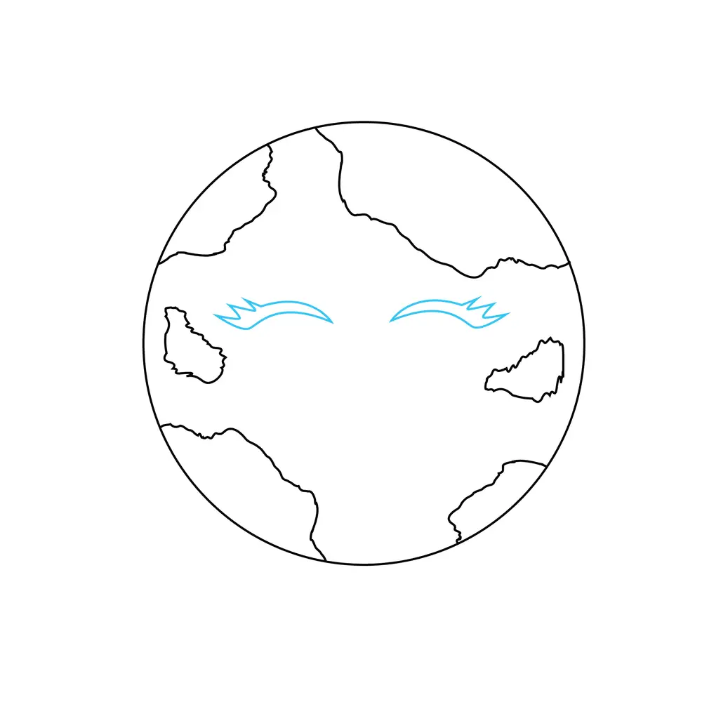 How to Draw The Earth Step by Step Step  6