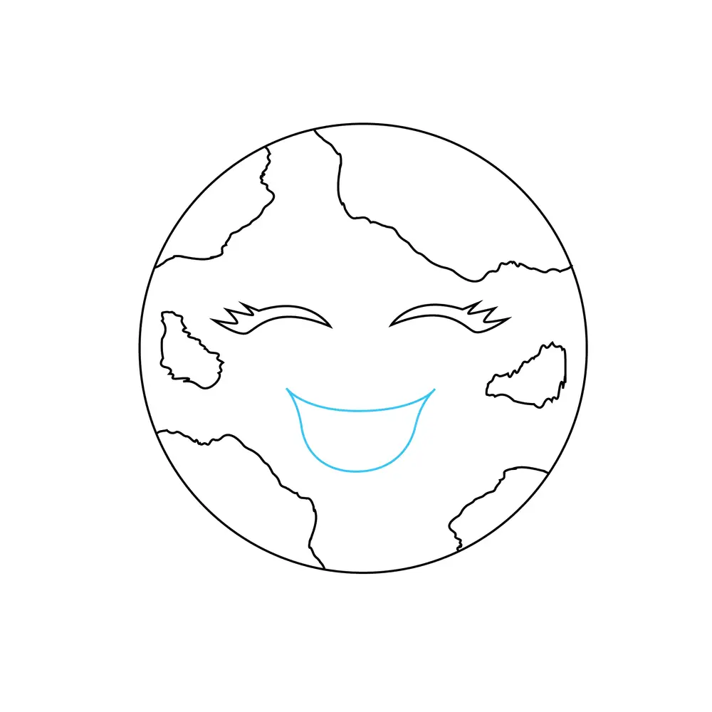 How to Draw The Earth Step by Step Step  7