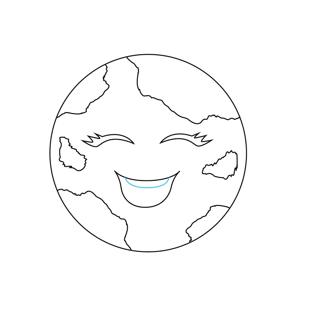 How to Draw The Earth Step by Step Step  8