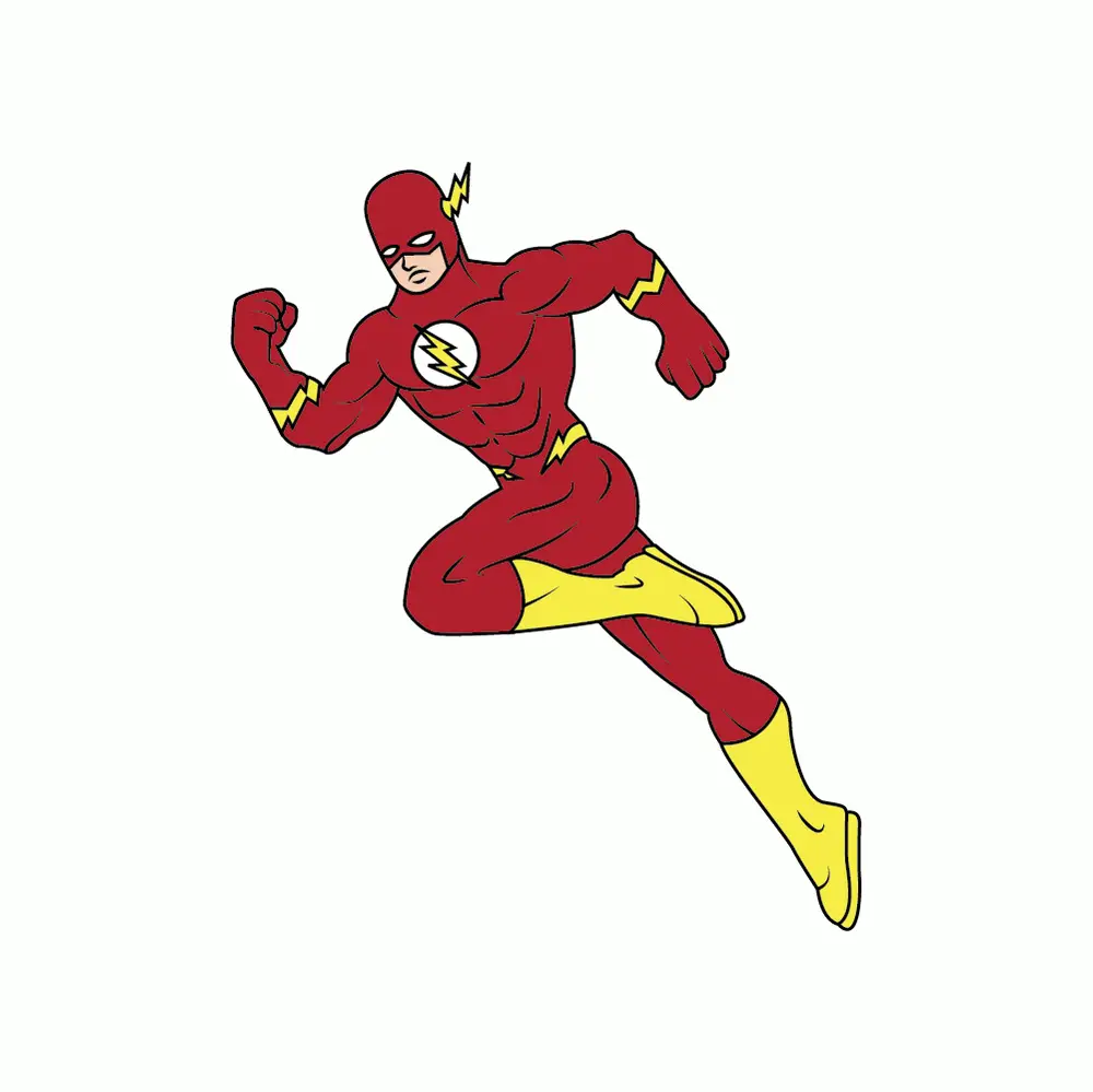 How to Draw The Flash Step by Step Step  10