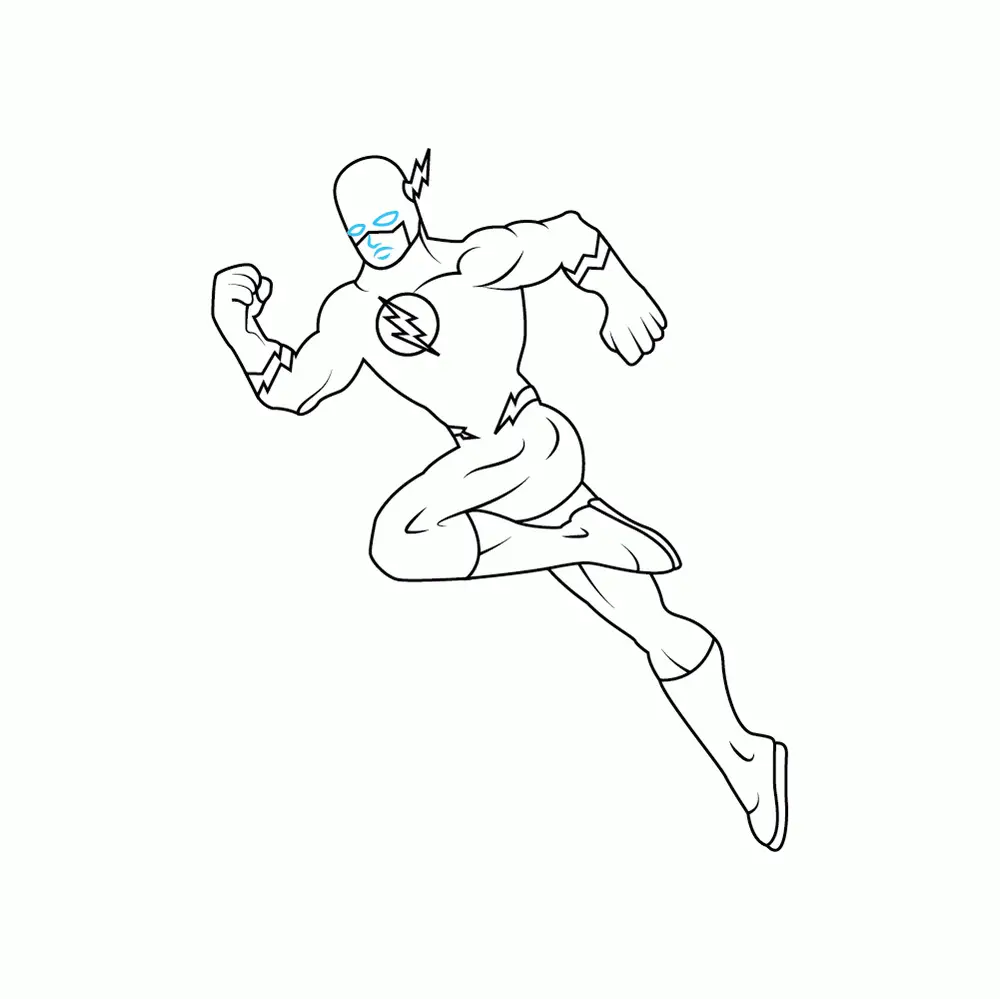 How to Draw The Flash Step by Step Step  7
