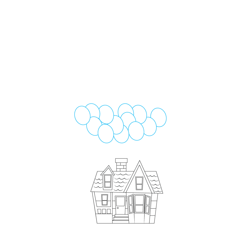 How to Draw The House From Up Step by Step Step  7