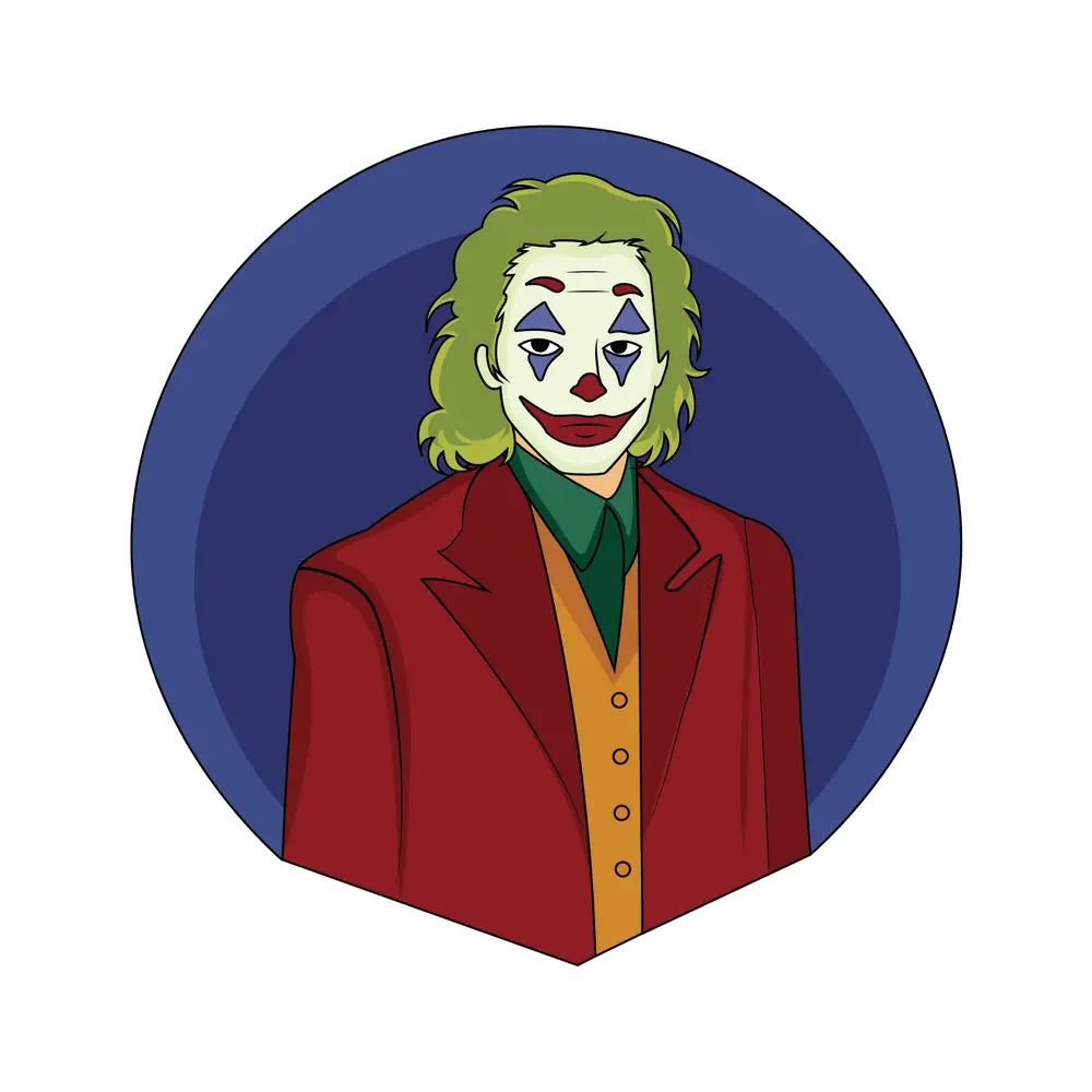 How to Draw The Joker Step by Step Step  9