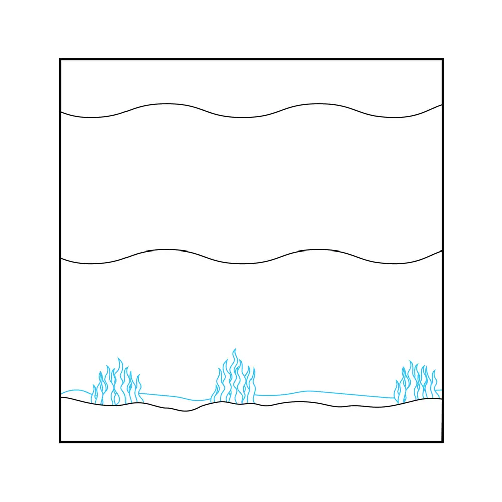 How to Draw The Ocean Step by Step Step  3