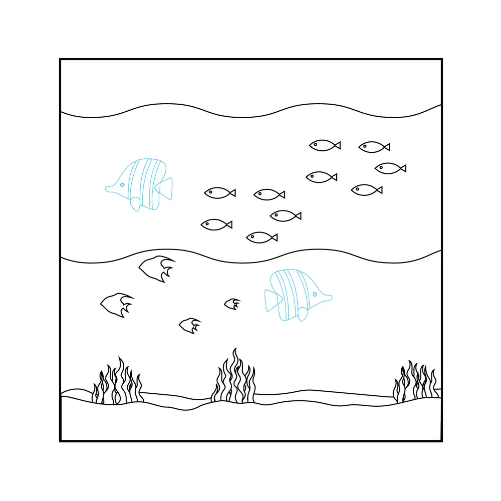 How to Draw The Ocean Step by Step Step  6