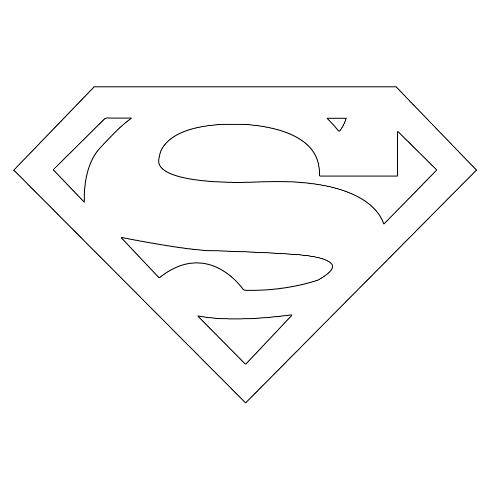 How to Draw The Superman Logo Step by Step Step  10