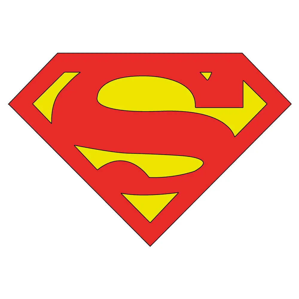 How to Draw The Superman Logo Step by Step Step  11
