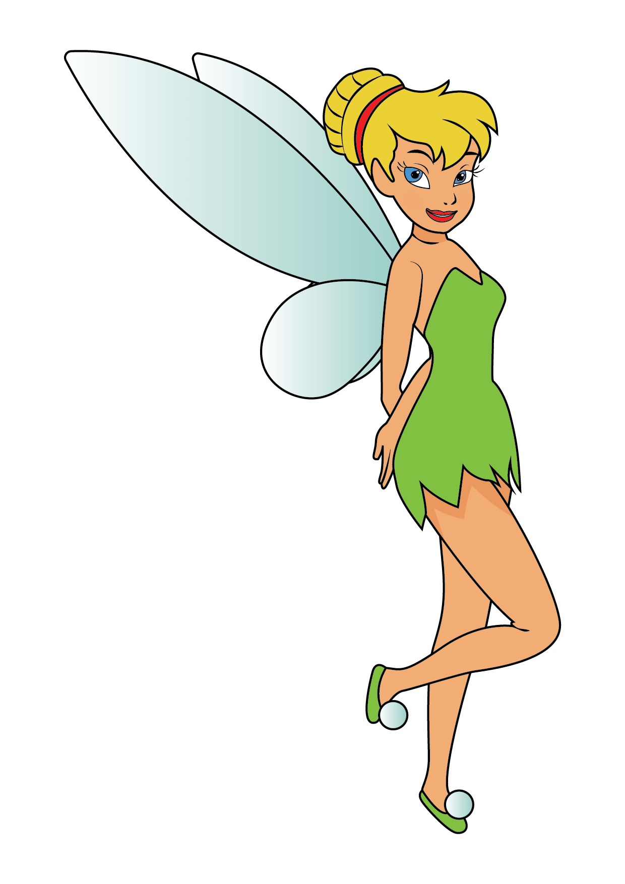 How to Draw Tinkerbell Step by Step Printable