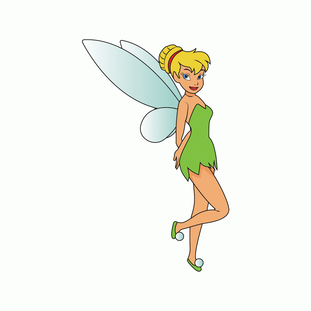 How to Draw Tinkerbell Step by Step Step  10