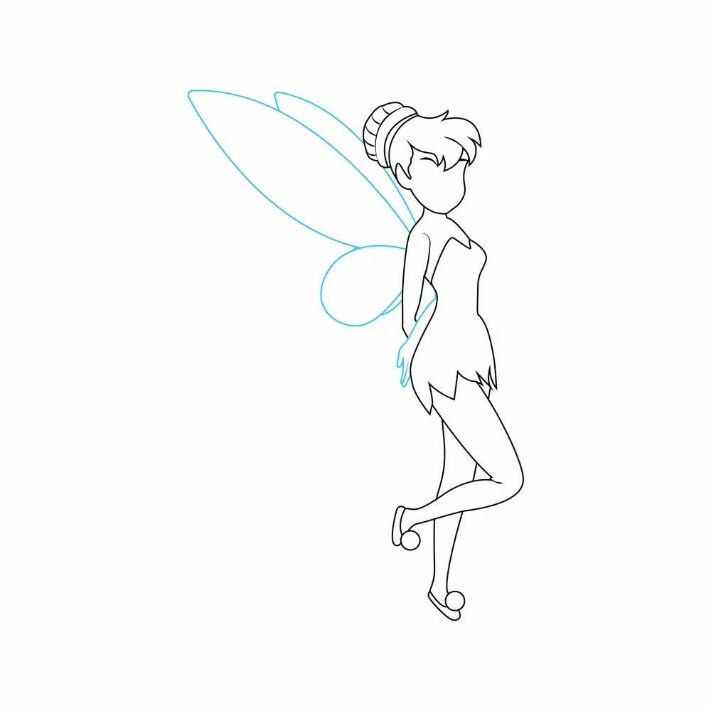 How to Draw Tinkerbell Step by Step Step  7