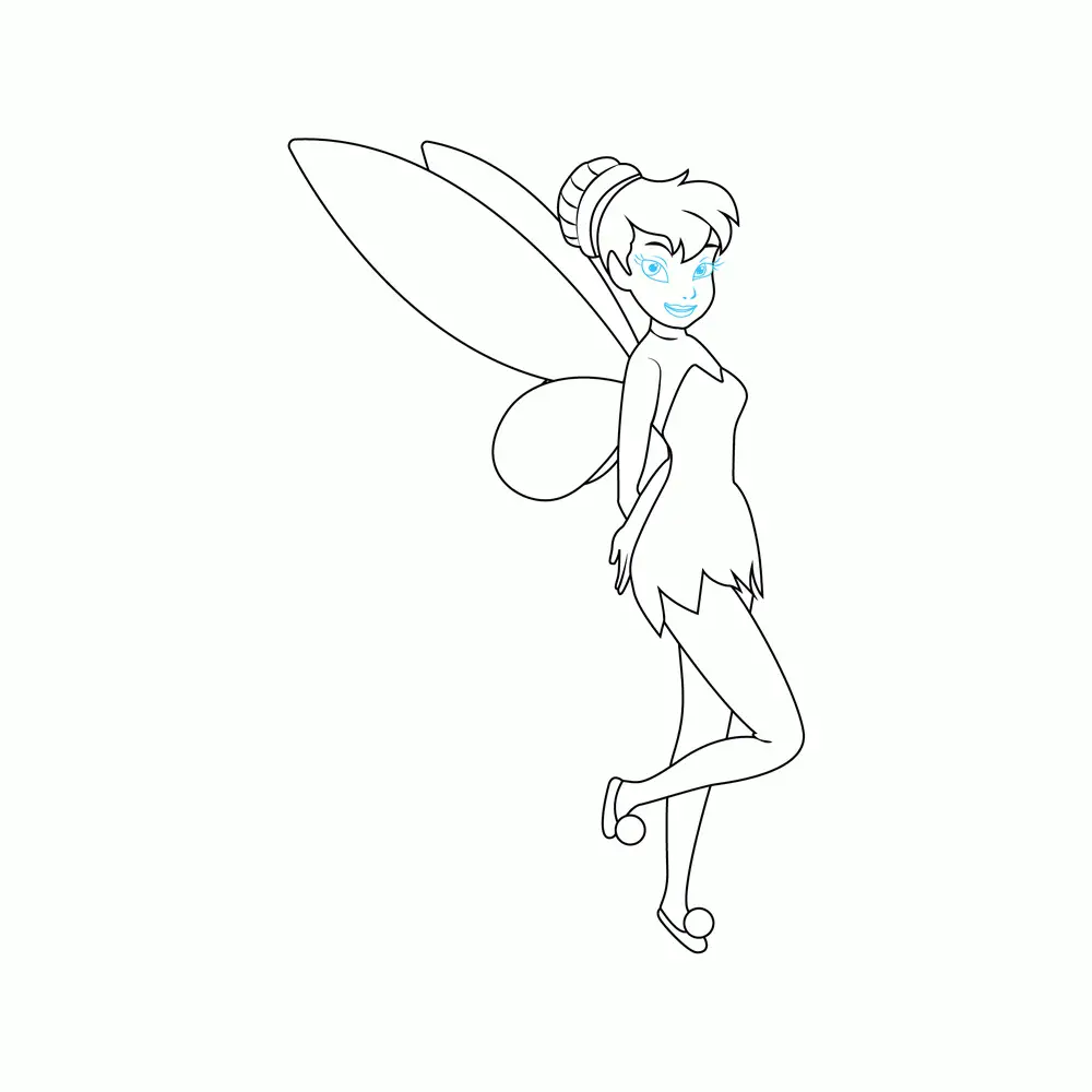 How to Draw Tinkerbell Step by Step Step  8