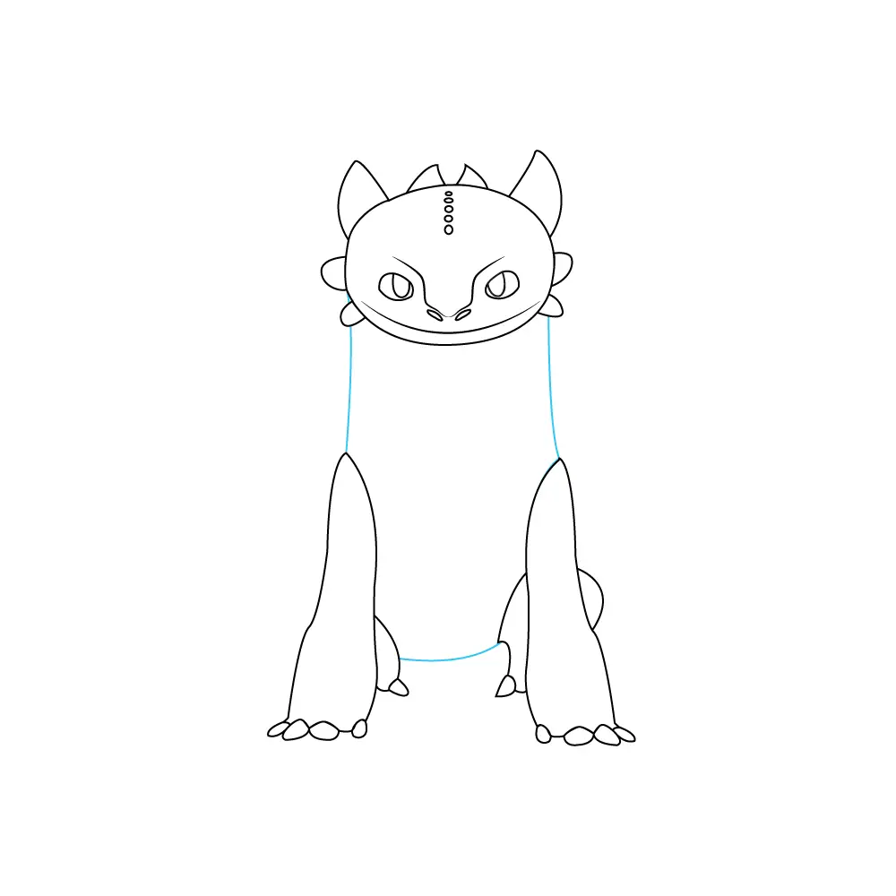 How to Draw Toothless Step by Step Step  6
