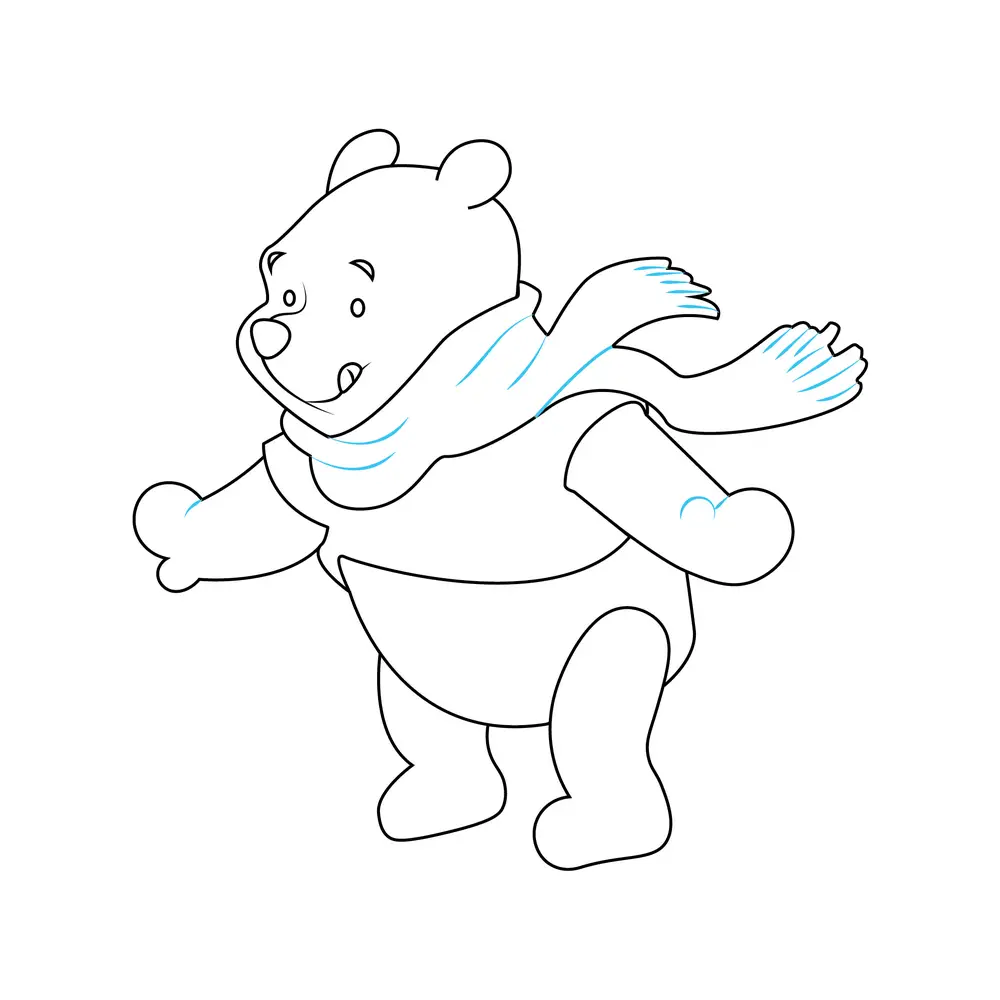 How to Draw Winnie The Pooh Step by Step Step  8
