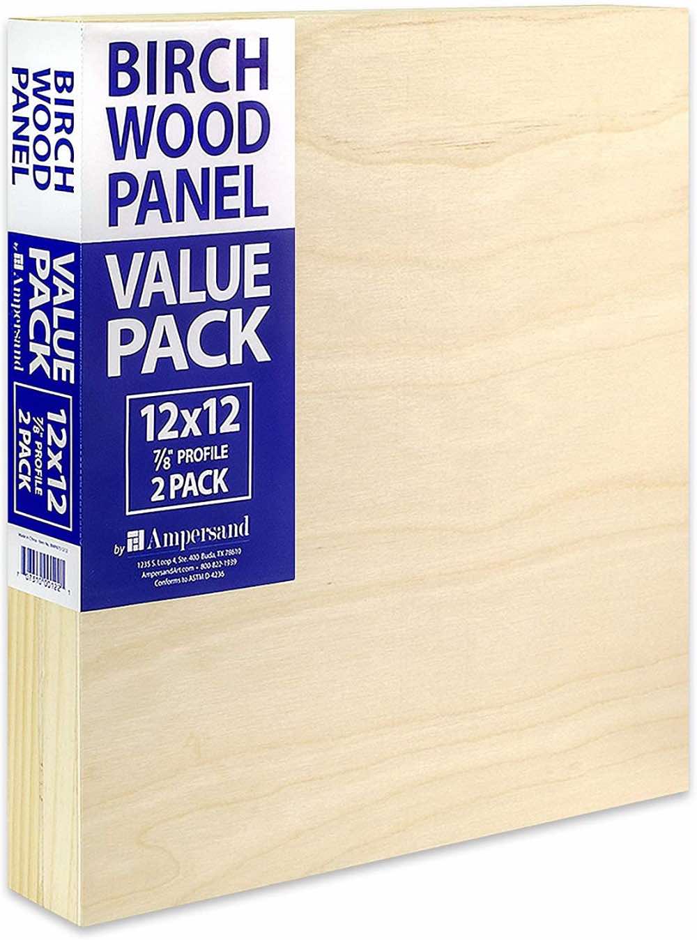 Ampersand Birch Wood Panels (2 Pack)