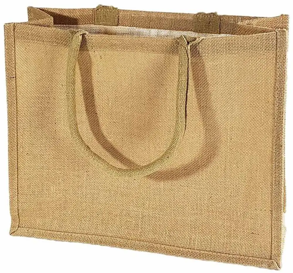 Natural Burlap tote bags (pack of 6)