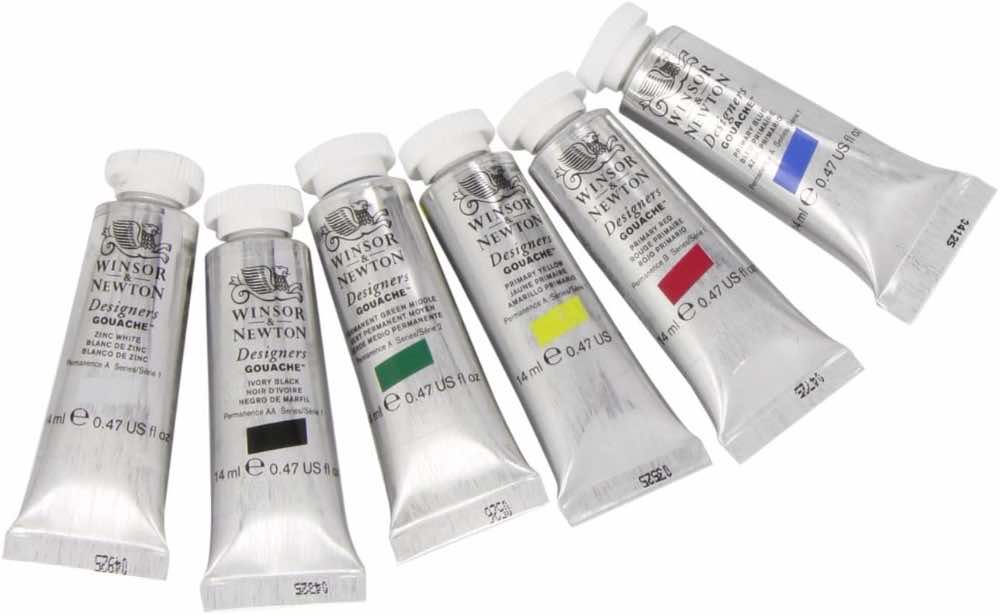 Winsor & Newton Designers' Gouache Set (Set of 6)