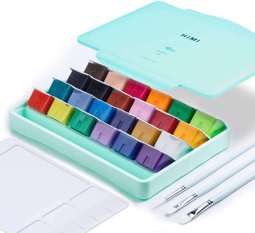 HIMI Gouache Paint Set (24 Colors)