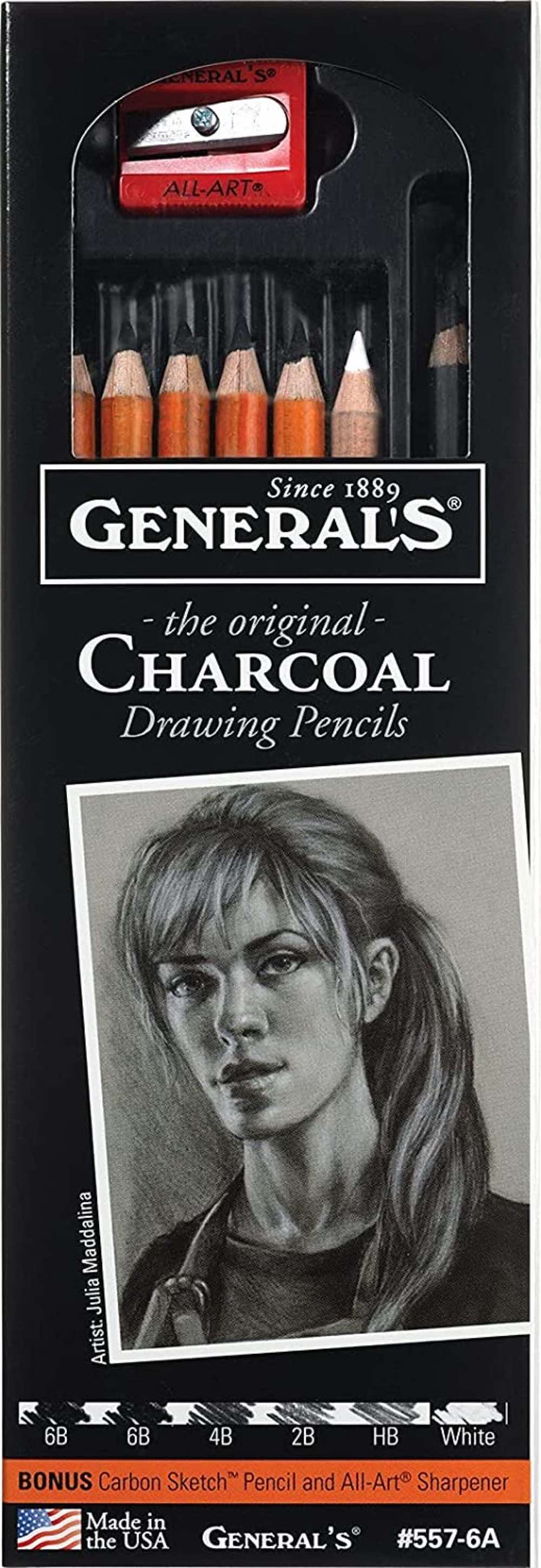 Generals Charcoal Drawing Set