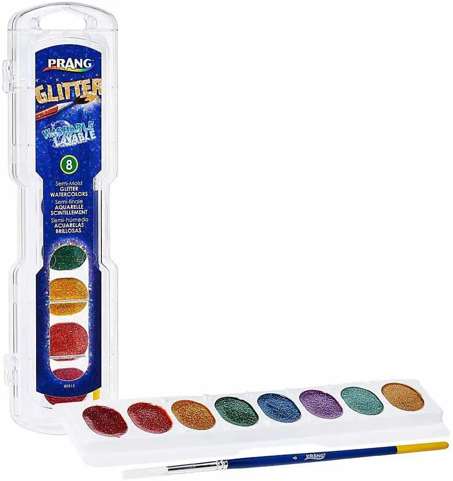 Prang Washable Watercolor Glitter Paint Set