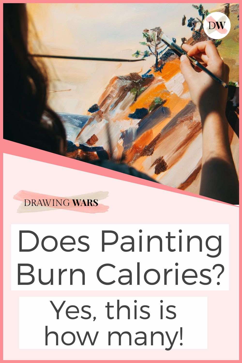 how many calories burned painting howtodrawanoseforbeginners